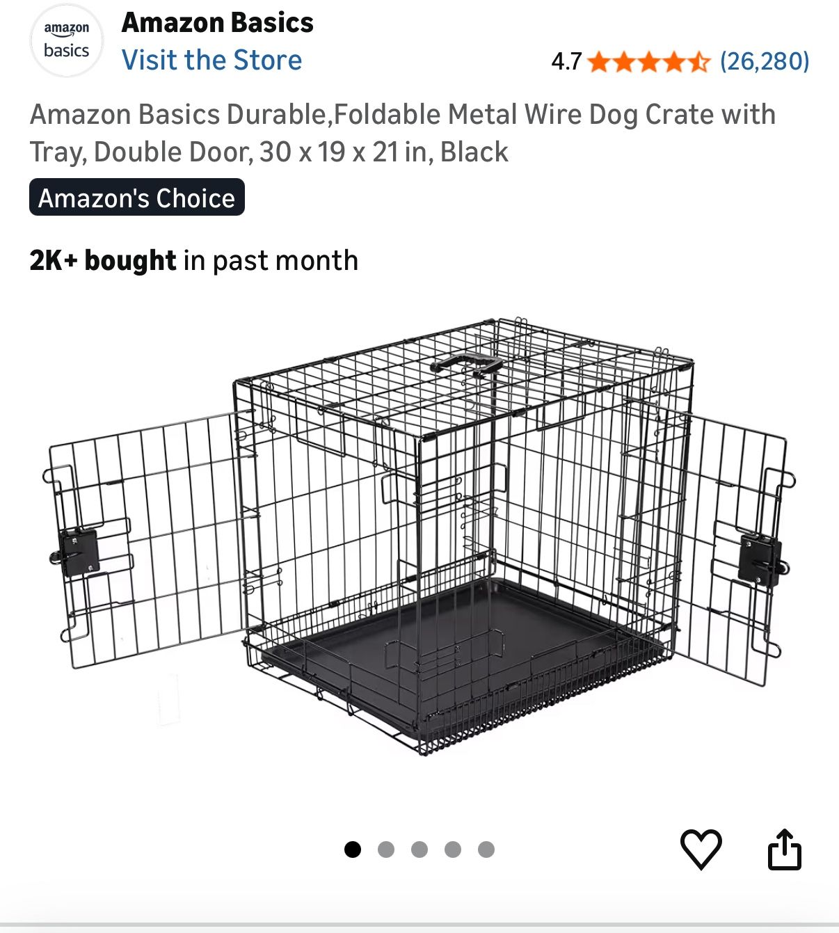 Dog Crate, 30”