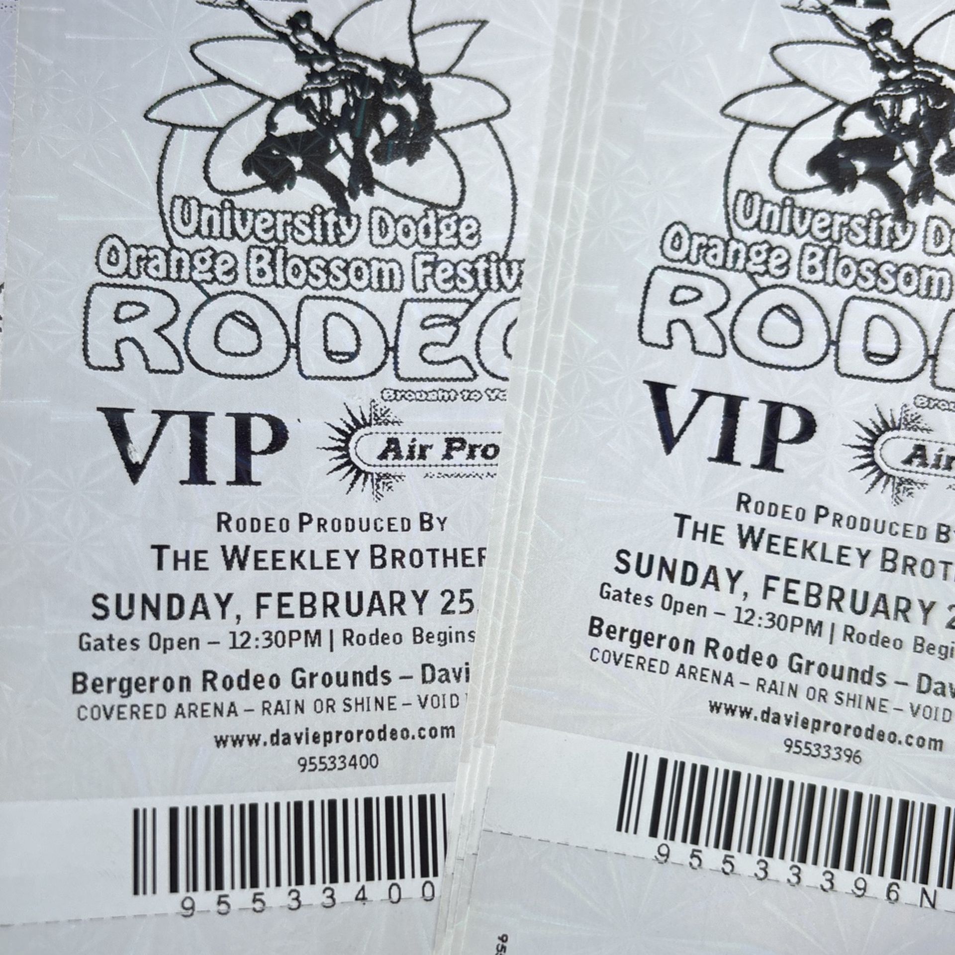 Rodeo Tickets For Sunday 