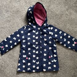 Carter’s Toddler Heart Color-Changing Rain Jacket - 4T