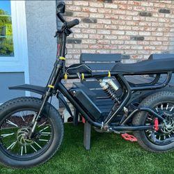 Fat Tire E-Bike Similar To Super 73 w/48V Dual Suspension