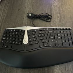 Nulea RT02 Ergonomic Keyboard, Wired Split Keyboard with Pillowed Wrist and Palm