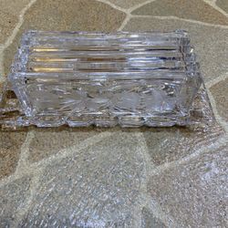 Crystal Butter Dish 
