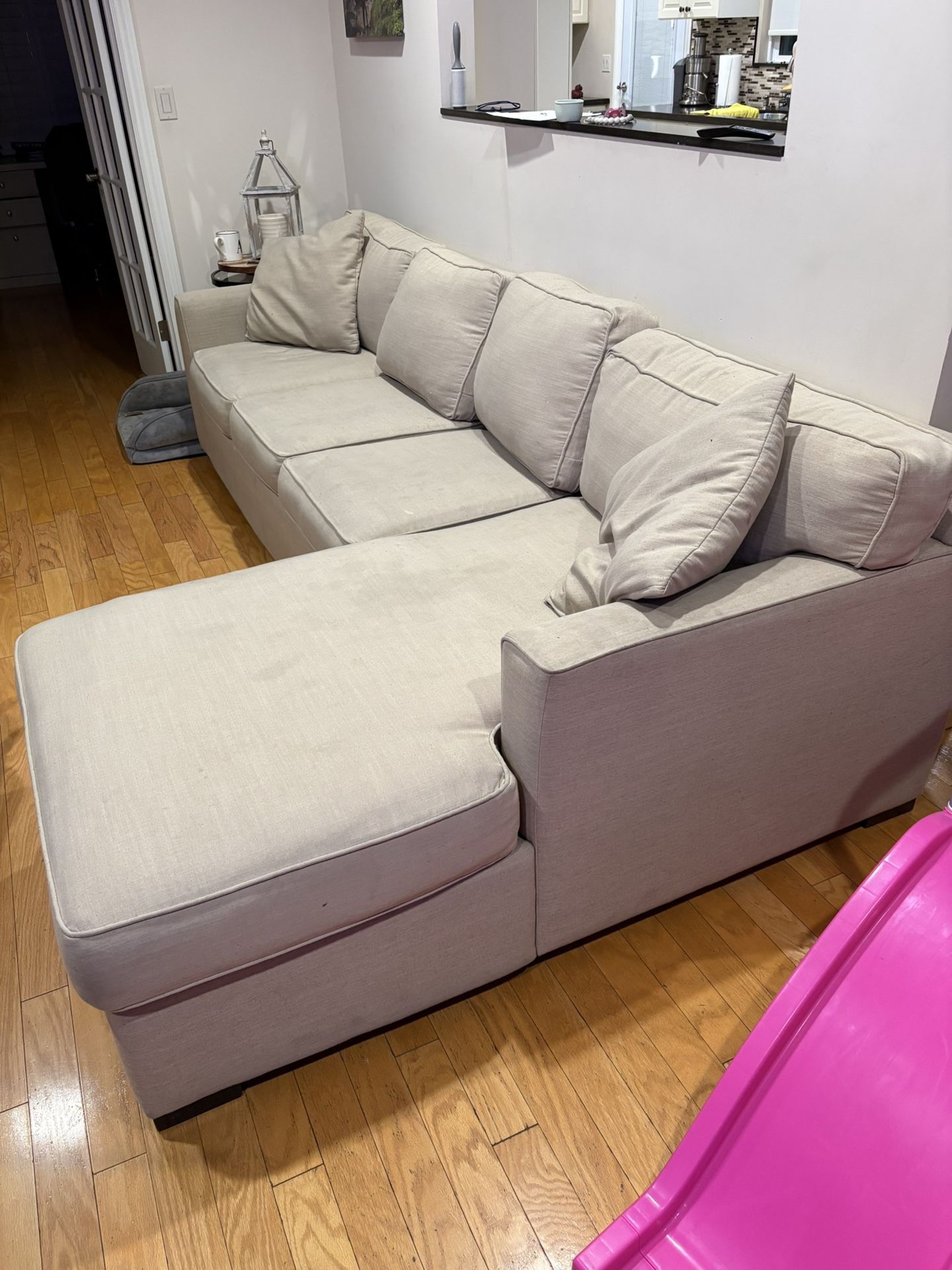 Beige Sectional Couch