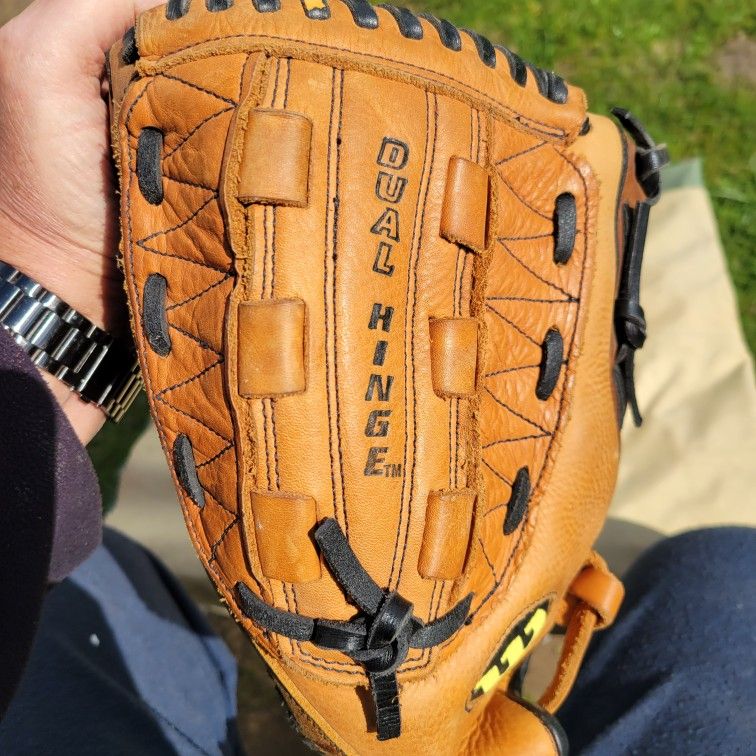 Baseball gloves.  Three total