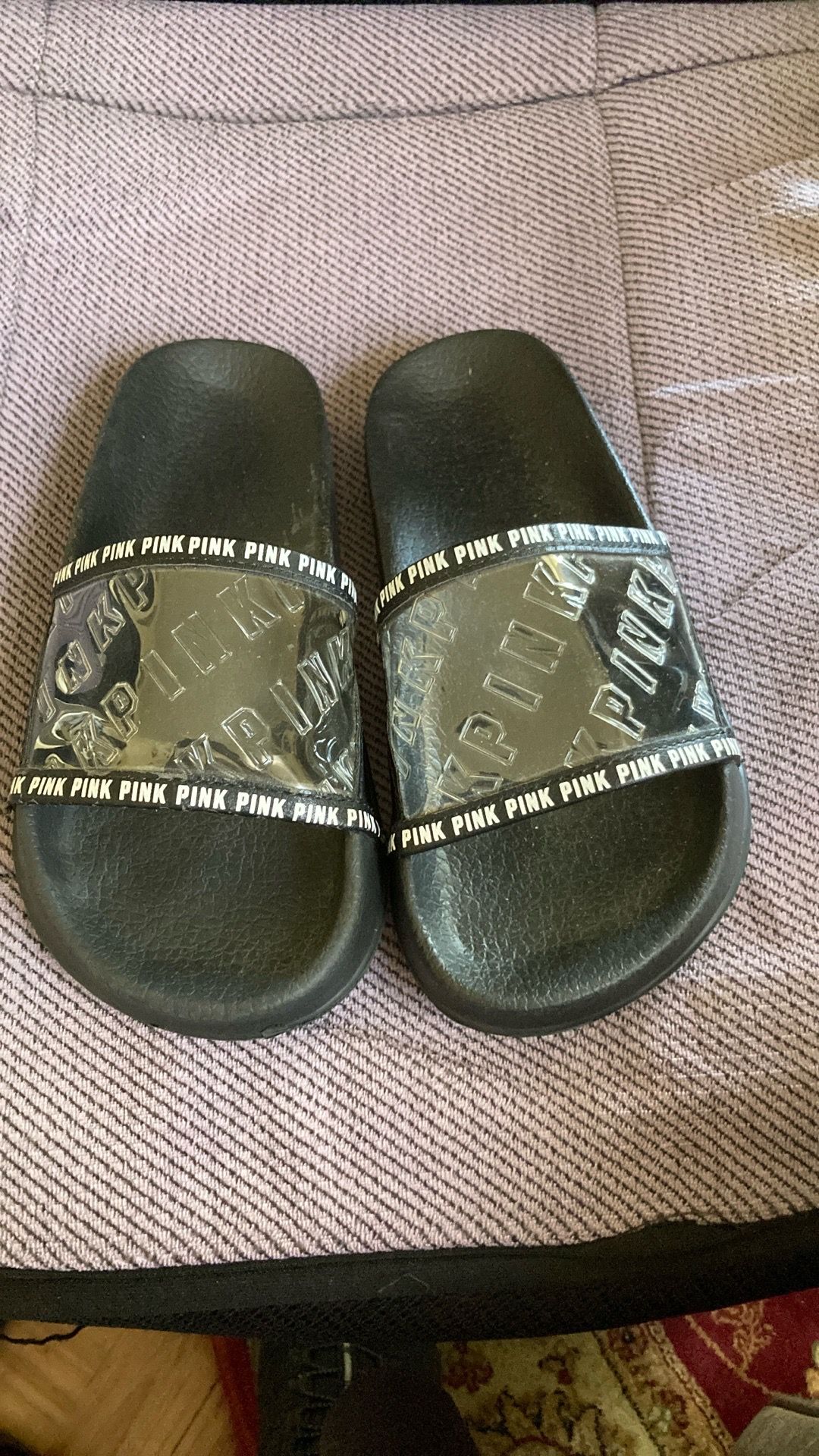 PINK. Sandals. Size. S