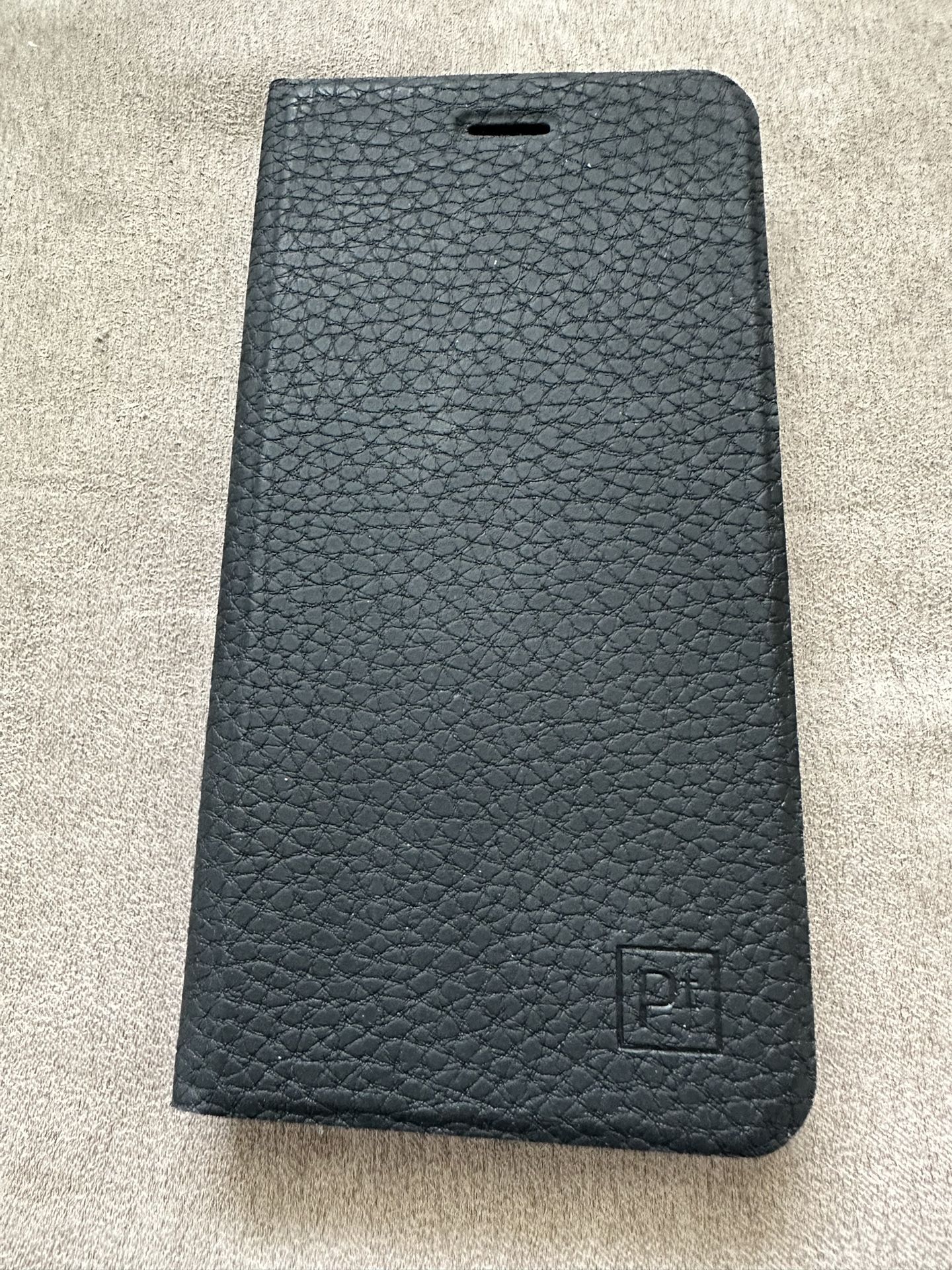 Pt Leather Folio Wallet Case for Apple iPhone 7/8 Plus - Black