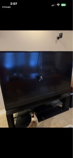 Televisor de proyección Mitsubishi Electric WD-65835 de 65", negro, 60 Hz, pantalla grande, 2008