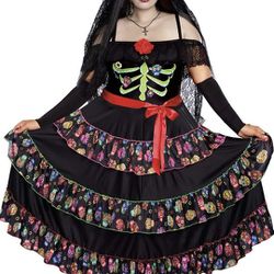Day Of The Dead Holloween Costume 