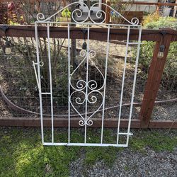 Rod iron gate and panel