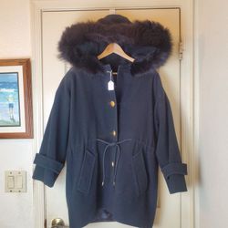 Anne Klein Petites Wool Coat XL