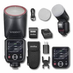 Godox V100F 100Ws TTL Flash for Fujifilm – Touchscreen Speedlight