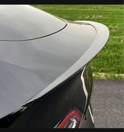 For 2021-2024 Tesla Model 3 Rear Trunk Spoiler Wing carbon fiber (E716)