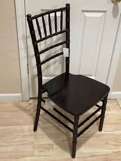 Brand New Walnut Wood Chiavari Chair Tiffany Style Accent Side Chairs