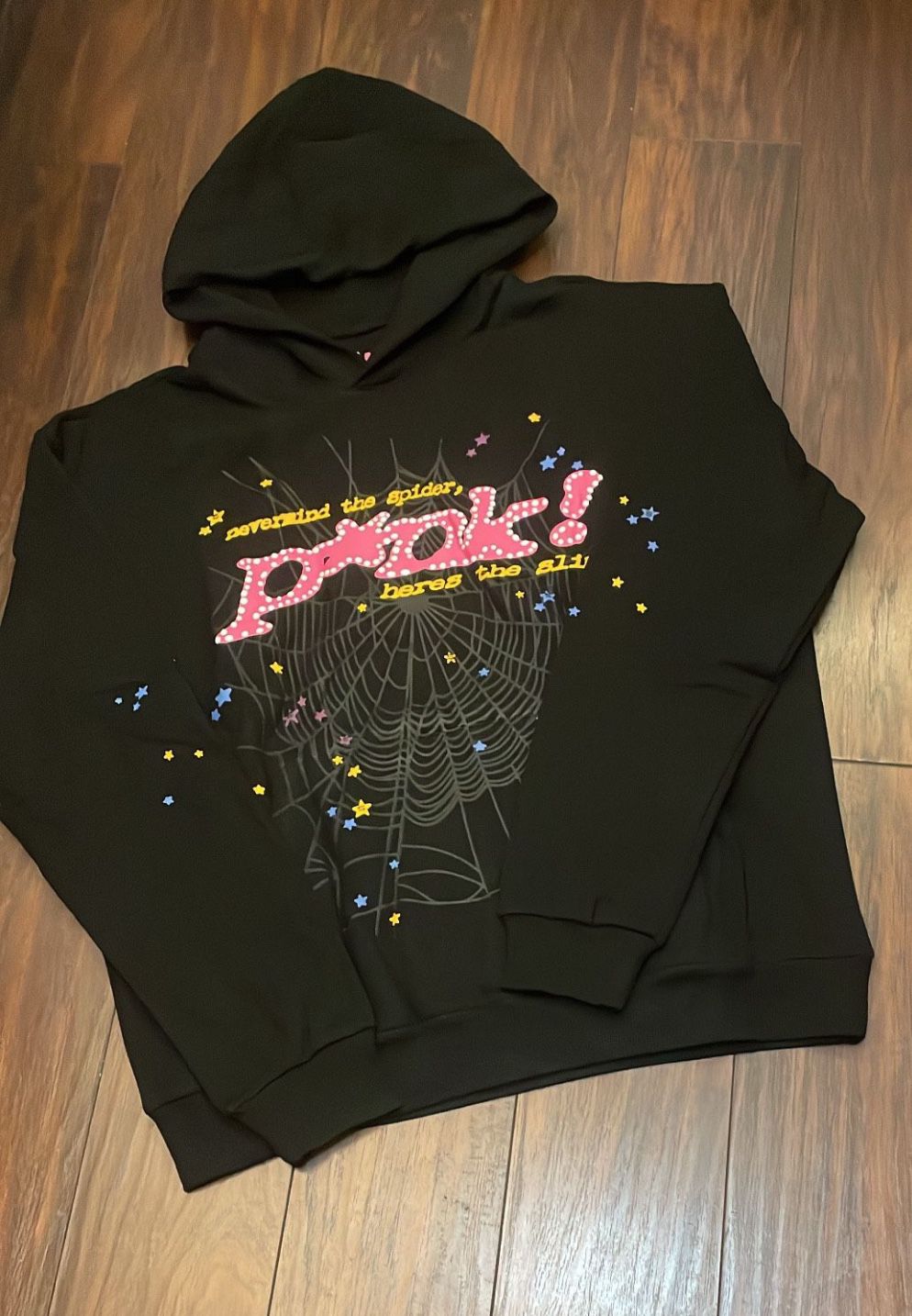 Sp5der hoodie Pink