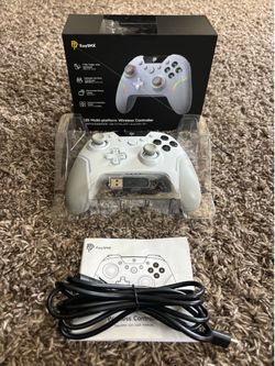 EasySMX X20 Wireless Gaming Controller with RGB Backlit, 2-Stage Hall Effect Stick, 1000Hz Polling Rate, 6-Axis Gyro on Multi-Platform, Mech Buttons-