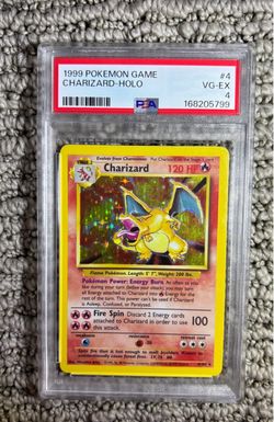 Vintage 1999 Pokemon Charizard Holo PSA 4 VG-EX