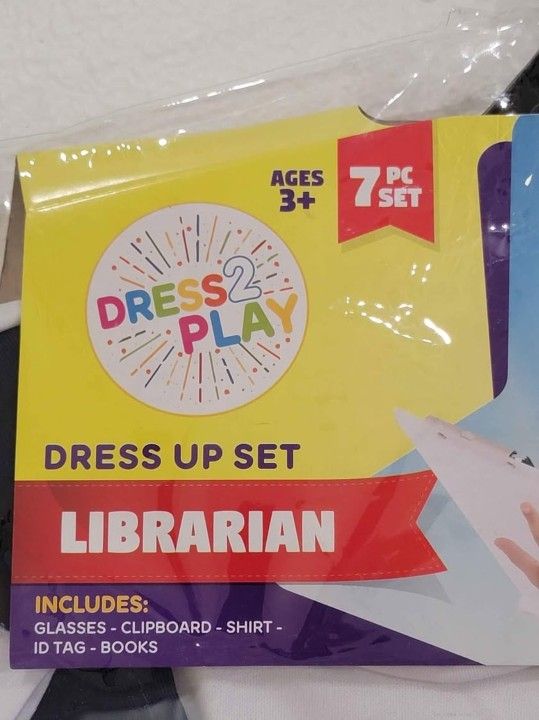 School Teacher Librarian Costume & accessories. Kids 3 - 7