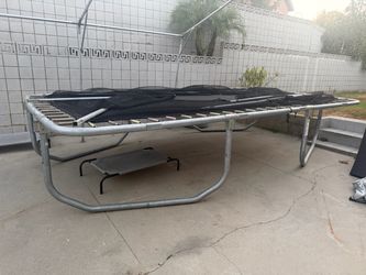 Large Rectangular Trampoline with Frame