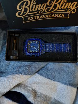 Blue VVS CZ watch