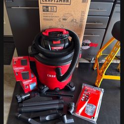 New Craftsman 20 Gallon Wet Dry Vacuum W/wxtras