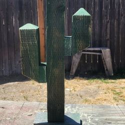 24" Tall Wooden Cactus 🌵 
