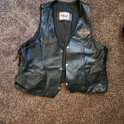 Leather Harley Vest