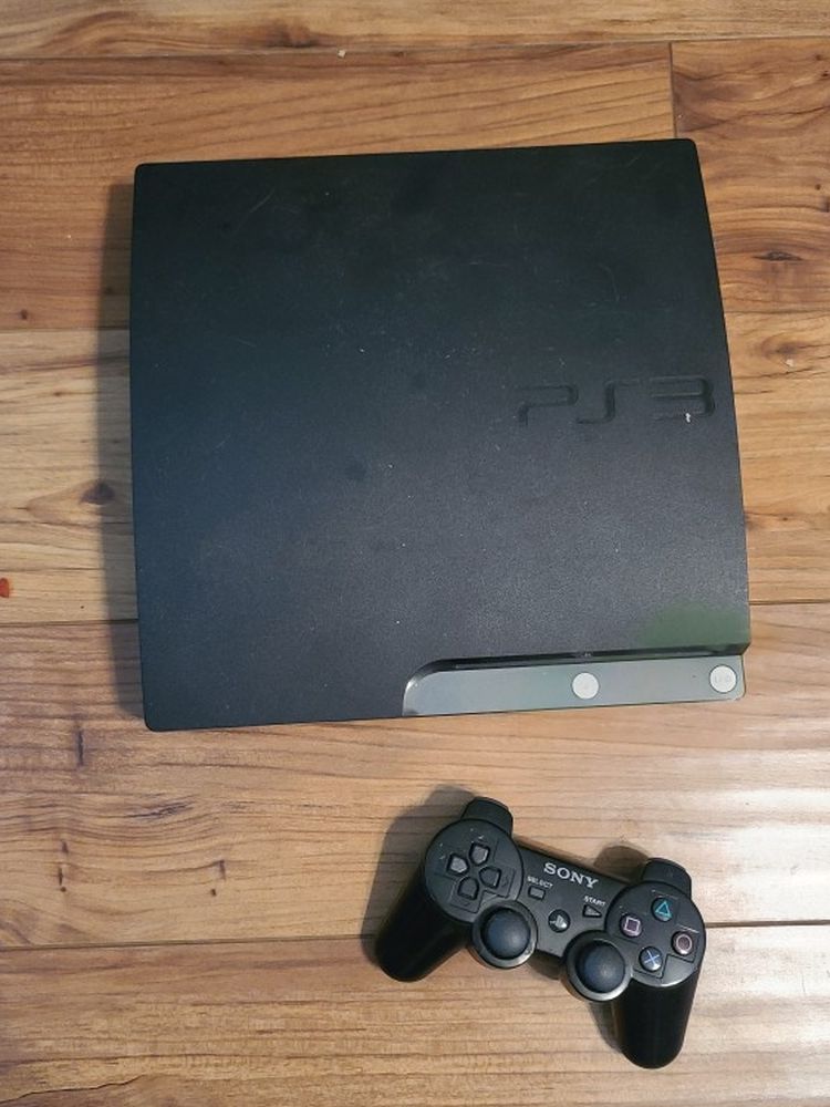 Ps3 With Ps3 Controller Playstation 3