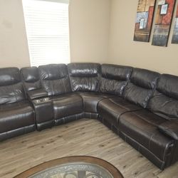 Real Leather Couch 