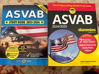 ASVAB Study Guide Books Bundle Set of 2