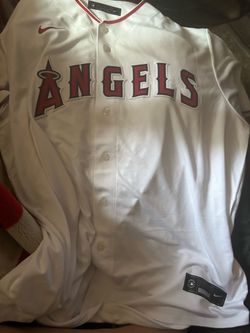 Christian Moore signed angels Nike jersey xl