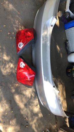 Rear bumper and lights