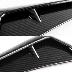 For 2016-2021 Honda Civic Painted Carbon fiber ABS Side Fender Vent Air Wing Cover Trim -(2-DS-89624-CF