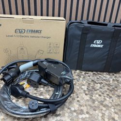 Brand New Level 1&2 EV Charger, Electric Vehicle Portable Charger with 25FT Cable, ETL Listed J1772 EVSE for All EVs & PHEVs, 12A 120V/16A SKU548