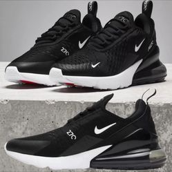 Nike Air Max 270 Black White Running Training Shoes Mens Size 11