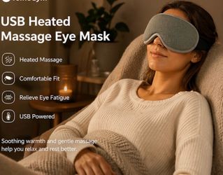 USB Heated Massage Eye Mask