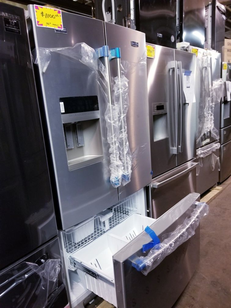 MAYTAG 36in French Doors fridge stainless steel with warranty