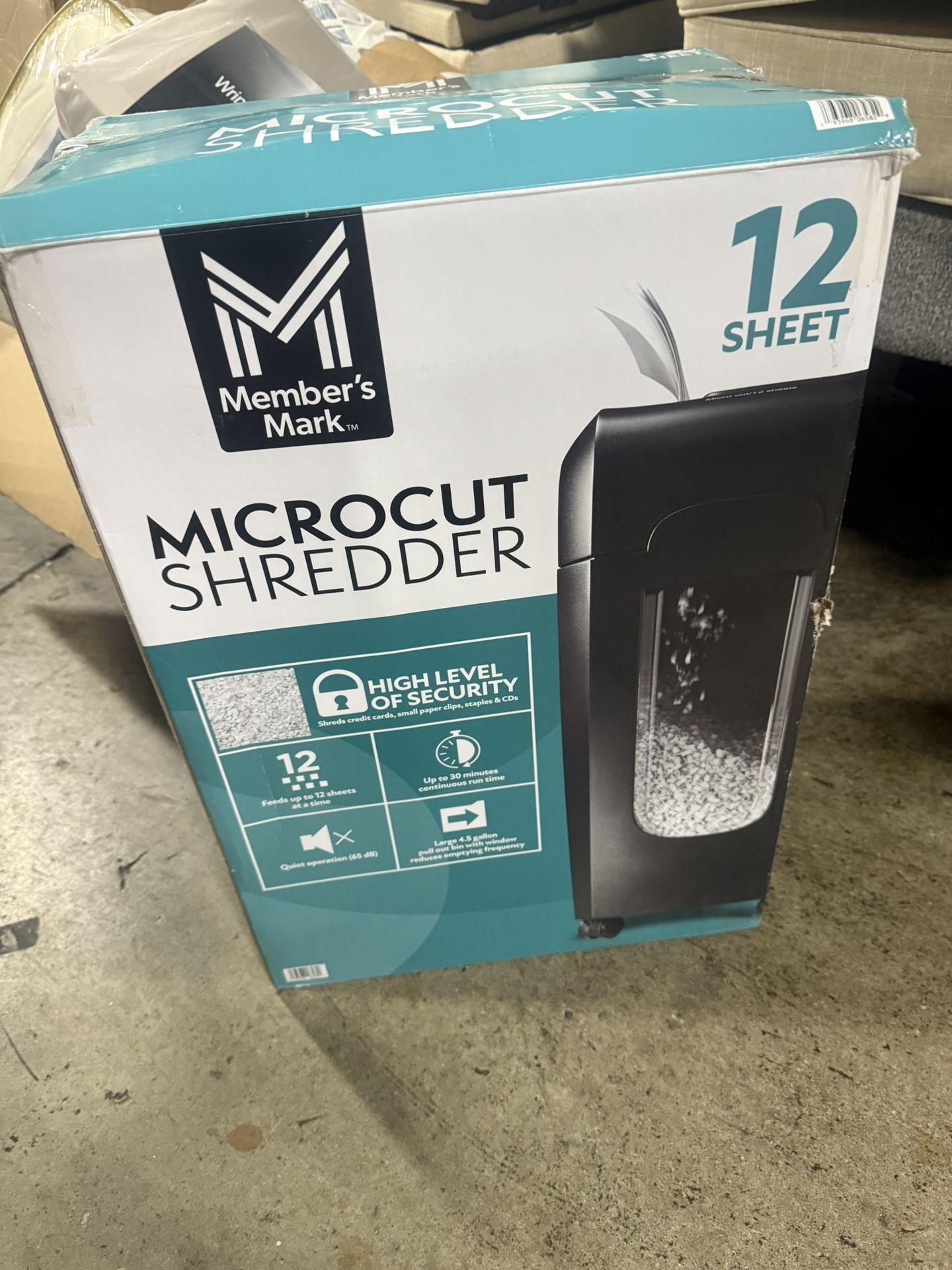 Member's Mark 12-Sheet Micro-Cut Shredder