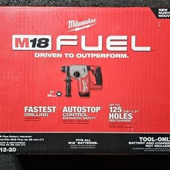 Milwaukee
M18 FUEL 18V Lithium-Ion Brushless Cordless 1 in. SDS-Plus Rotary Hammer (Tool-Only)