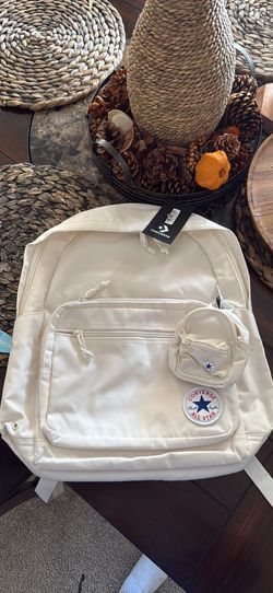 Converse 18'' Go 2 Backpack - Off White: Polyester, Water-Resistant,