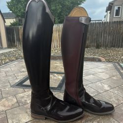 Deniro Tiziano 39/MA/M Burgundy & Pink STUNNING