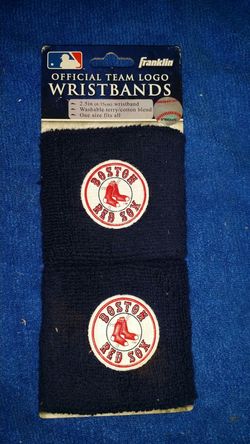 2 Franklin Boston Red Sox Wristbands