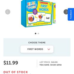 Scholastic first words puzzle