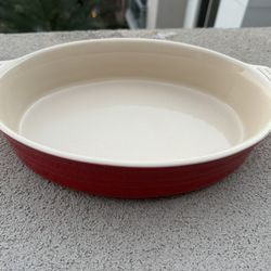 Lecreuset Red Baking Dish 