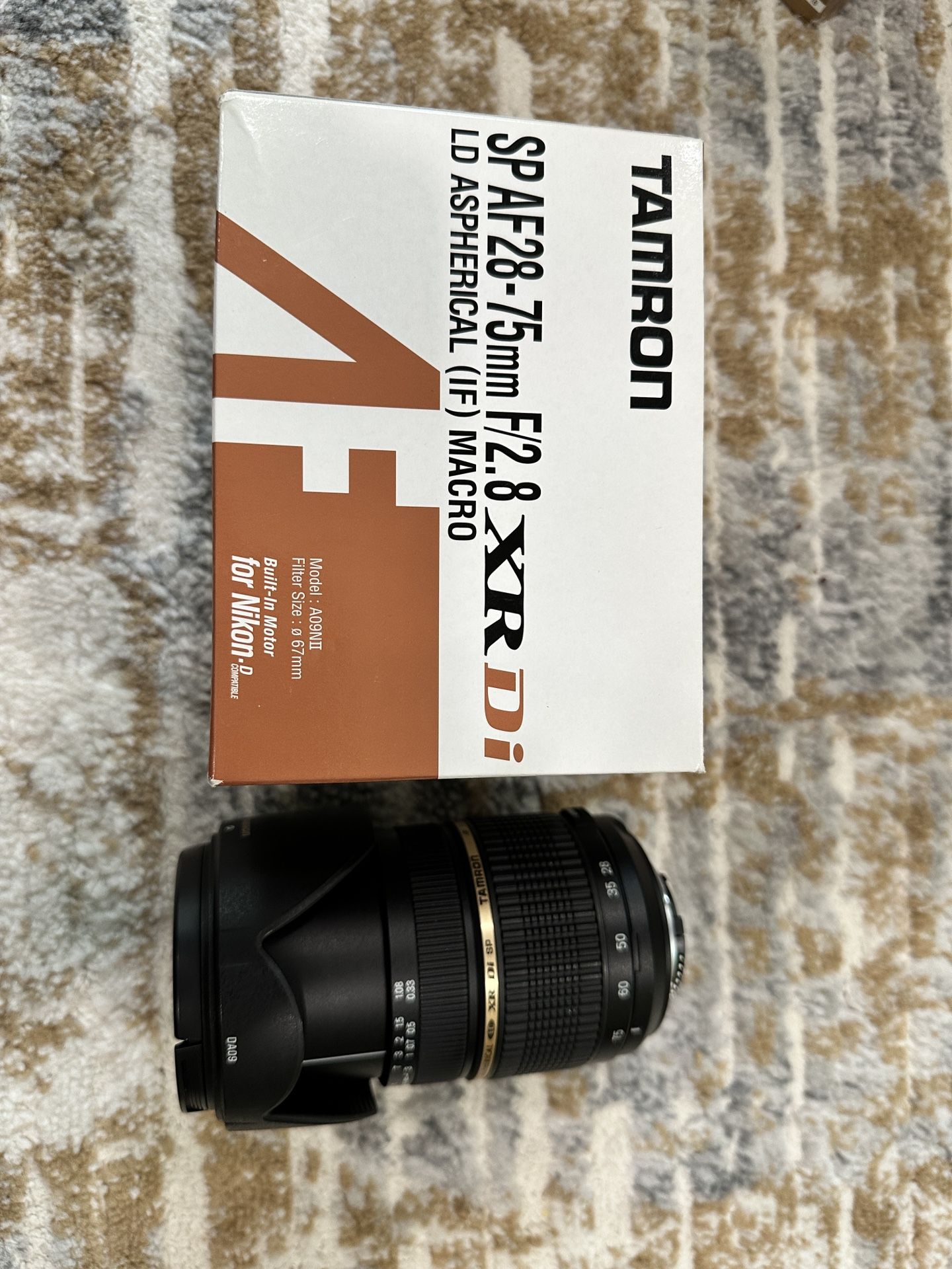 Tamron 28-75 F2.8 With Built In Motor For Nikon