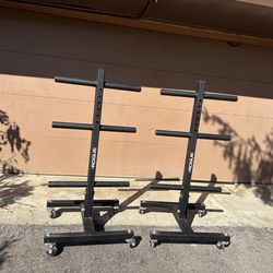 Rogue plate trees with wheels - set of 2