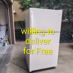 (Whirlpool Full-Size  Refrigerator 21 Cuft