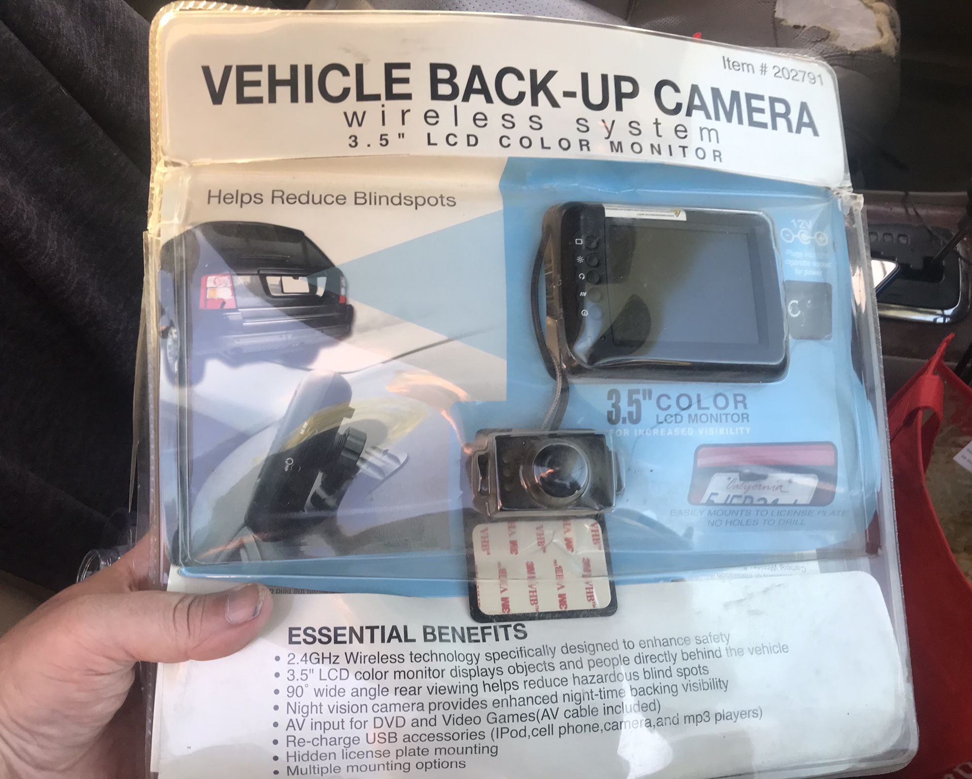 Car Backup Camera Set With Lcd Screen