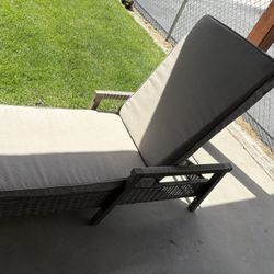 New Wicker Chaise Lounge Chair 