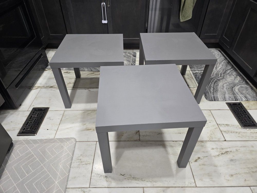 Gray Table End Side (1 Available)
