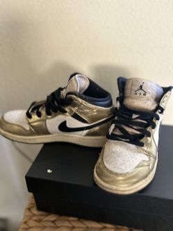 Jordan 1 Gold And White 2020
